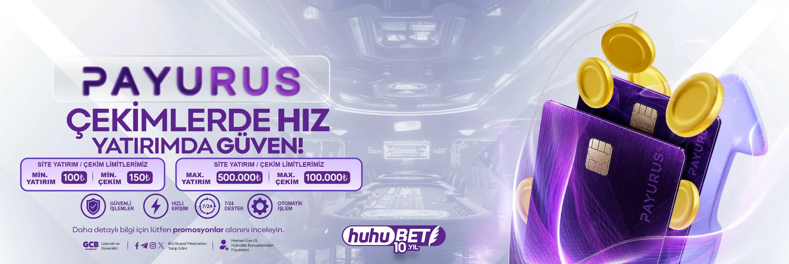 Huhubet ödeme yöntemleri detayı